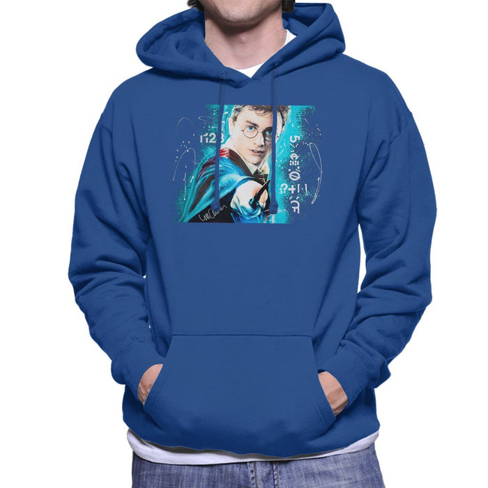Sidney Maurer Original Portrait Of Daniel Radcliffe Harry Potter Mens Hooded Sweatshirt - Mens Hooded Sweatshirt