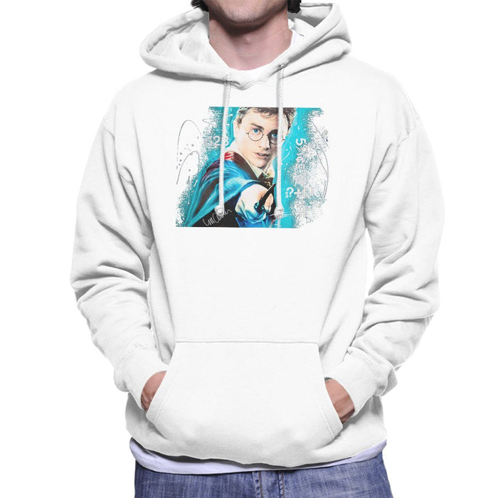 Sidney Maurer Original Portrait Of Daniel Radcliffe Harry Potter Mens Hooded Sweatshirt - Mens Hooded Sweatshirt