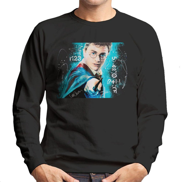 Sidney Maurer Original Portrait Of Daniel Radcliffe Harry Potter Mens Sweatshirt - Mens Sweatshirt