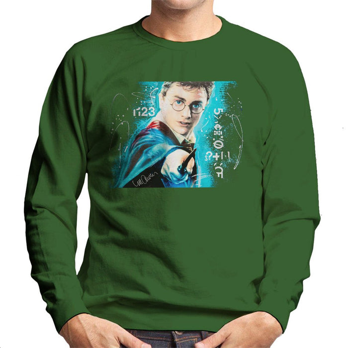 Sidney Maurer Original Portrait Of Daniel Radcliffe Harry Potter Mens Sweatshirt - Mens Sweatshirt