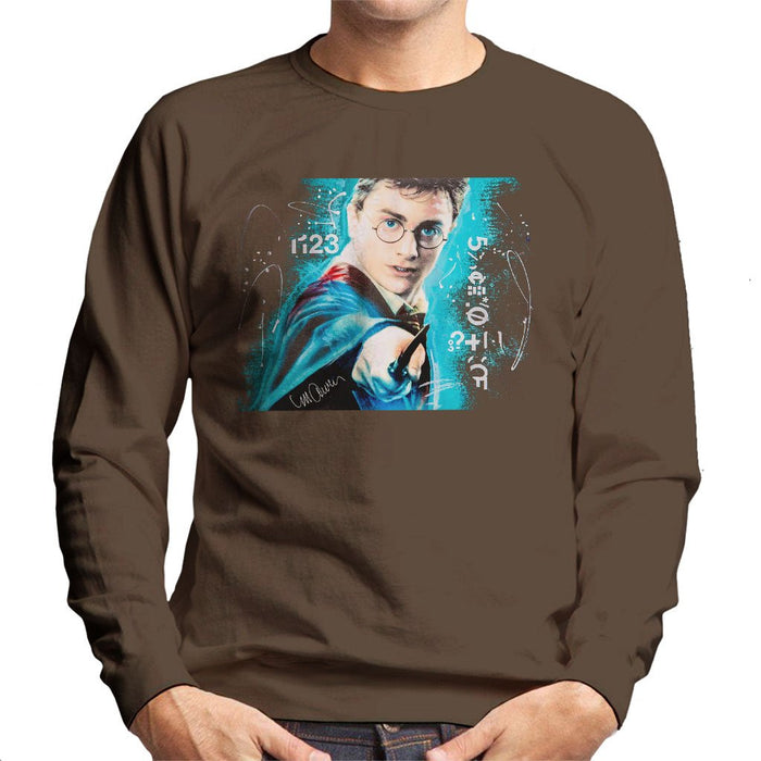 Sidney Maurer Original Portrait Of Daniel Radcliffe Harry Potter Mens Sweatshirt - Mens Sweatshirt