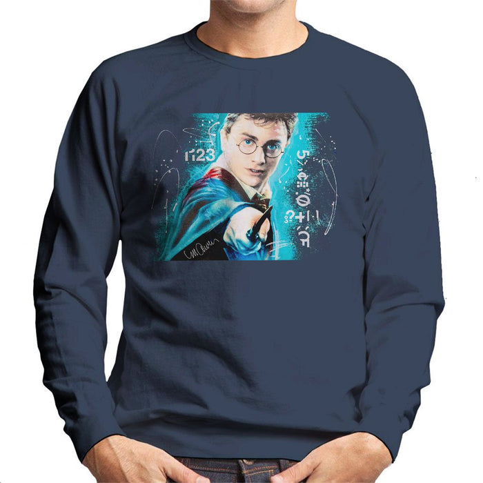 Sidney Maurer Original Portrait Of Daniel Radcliffe Harry Potter Mens Sweatshirt - Mens Sweatshirt