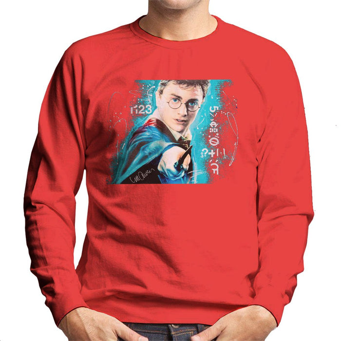 Sidney Maurer Original Portrait Of Daniel Radcliffe Harry Potter Mens Sweatshirt - Mens Sweatshirt