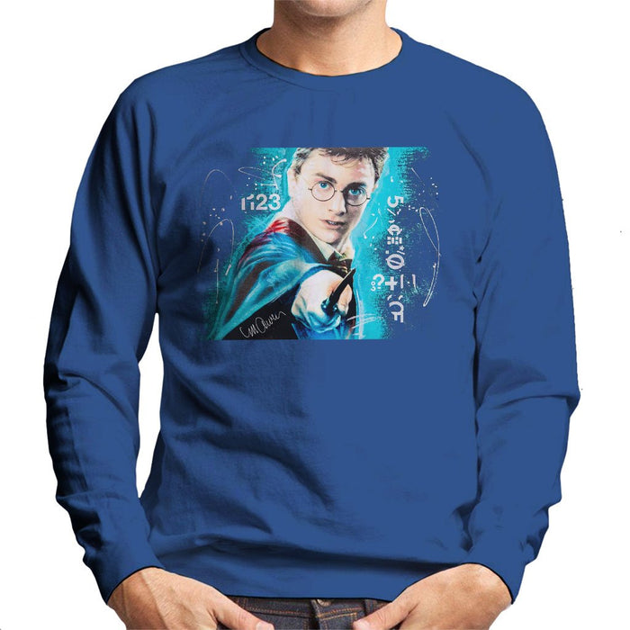 Sidney Maurer Original Portrait Of Daniel Radcliffe Harry Potter Mens Sweatshirt - Mens Sweatshirt