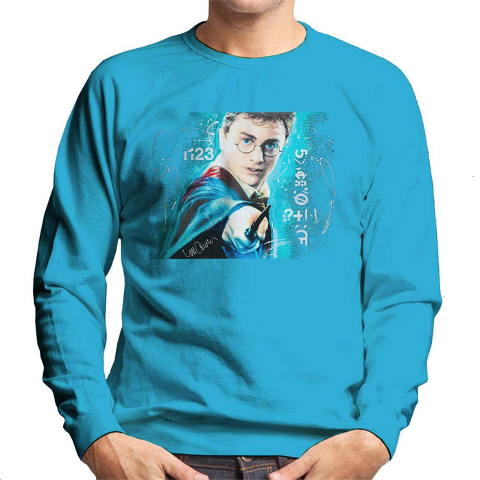 Sidney Maurer Original Portrait Of Daniel Radcliffe Harry Potter Mens Sweatshirt - Mens Sweatshirt