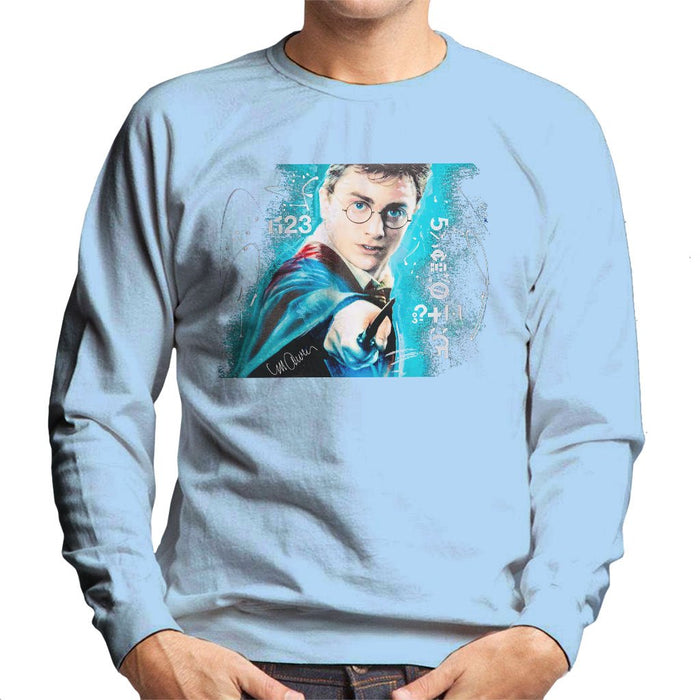 Sidney Maurer Original Portrait Of Daniel Radcliffe Harry Potter Mens Sweatshirt - Mens Sweatshirt