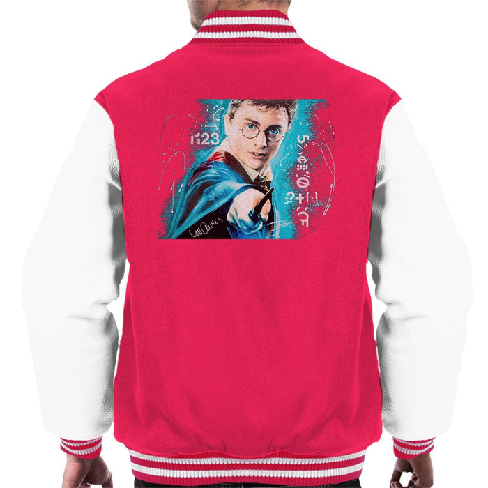 Sidney Maurer Original Portrait Of Daniel Radcliffe Harry Potter Mens Varsity Jacket - Mens Varsity Jacket