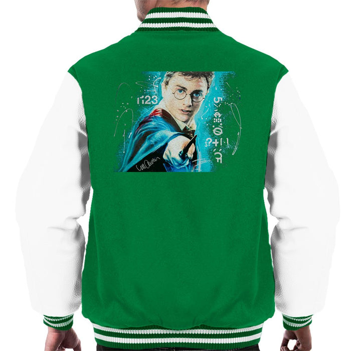 Sidney Maurer Original Portrait Of Daniel Radcliffe Harry Potter Mens Varsity Jacket - Mens Varsity Jacket