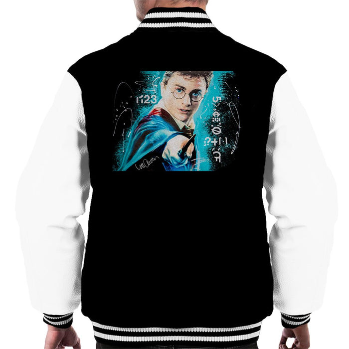 Sidney Maurer Original Portrait Of Daniel Radcliffe Harry Potter Mens Varsity Jacket - Mens Varsity Jacket