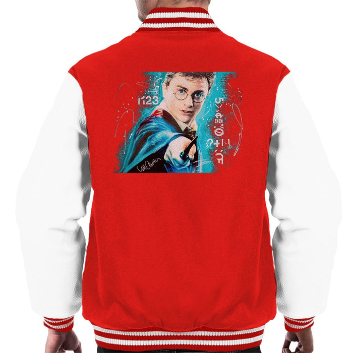 Sidney Maurer Original Portrait Of Daniel Radcliffe Harry Potter Mens Varsity Jacket - Mens Varsity Jacket