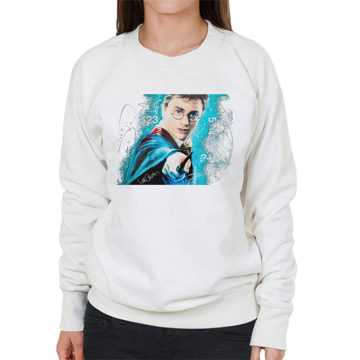 Sidney Maurer Original Portrait Of Daniel Radcliffe Harry Potter Womens Sweatshirt - Womens Sweatshirt