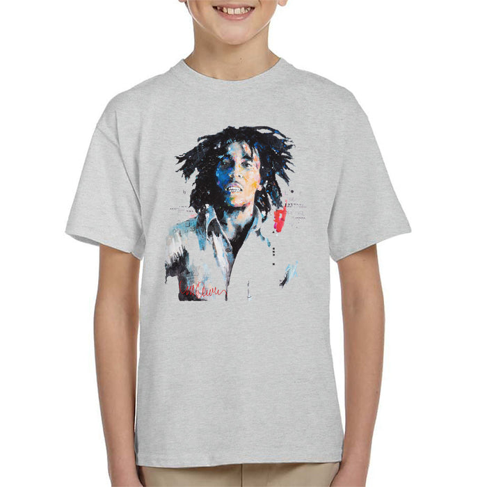 Sidney Maurer Original Portrait Of Bob Marley Kid's T-Shirt