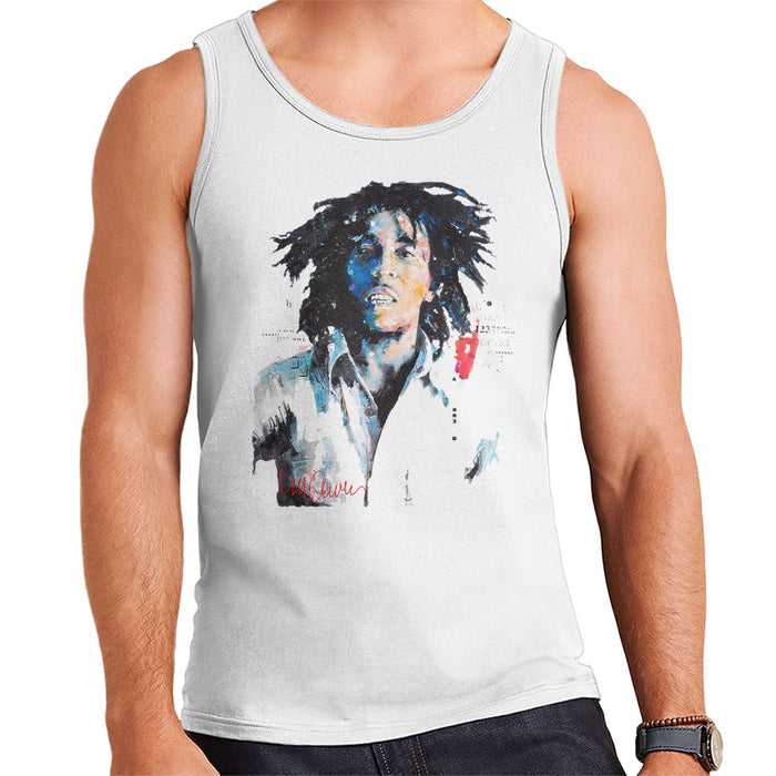 Sidney Maurer Original Portrait Of Bob Marley Men's Vest