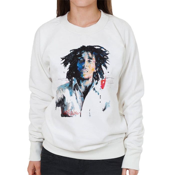 Sidney Maurer Original Portrait Of Bob Marley Women's Sweatshirt