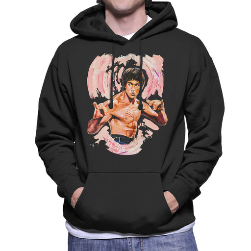 Sidney Maurer Original Portrait Of Bruce Lee Enter The Dragon Men's Hooded Sweatshirt