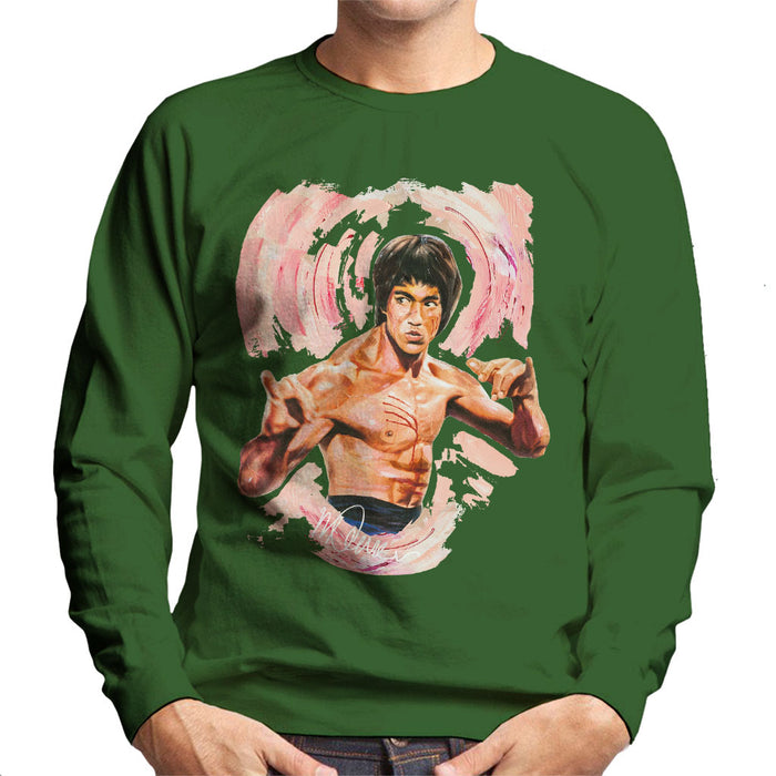 Sidney Maurer Original Portrait Of Bruce Lee Enter The Dragon Men's Sweatshirt