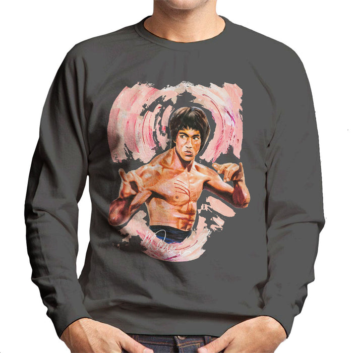 Sidney Maurer Original Portrait Of Bruce Lee Enter The Dragon Men's Sweatshirt