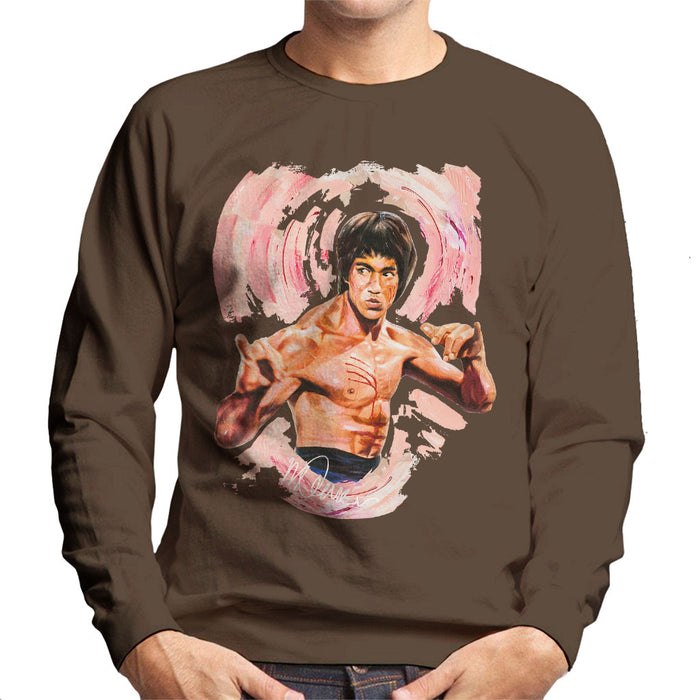 Sidney Maurer Original Portrait Of Bruce Lee Enter The Dragon Men's Sweatshirt