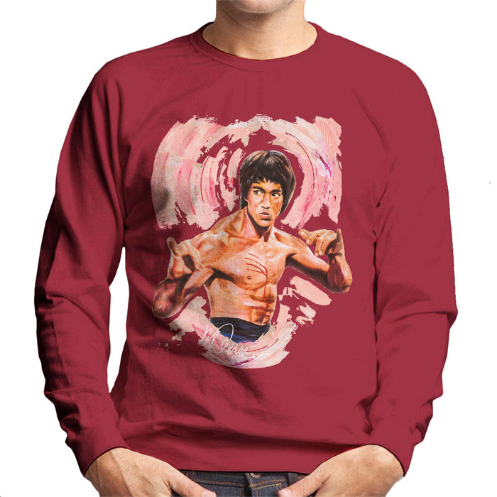 Sidney Maurer Original Portrait Of Bruce Lee Enter The Dragon Men's Sweatshirt