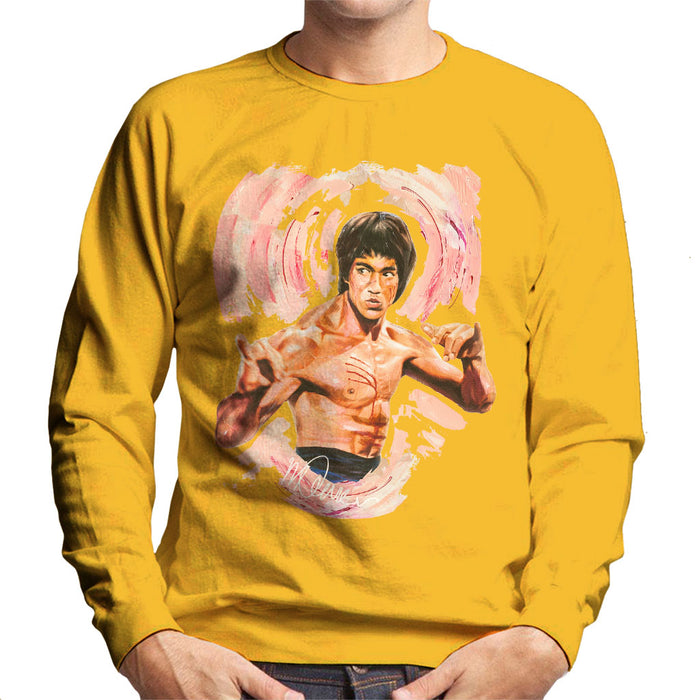 Sidney Maurer Original Portrait Of Bruce Lee Enter The Dragon Men's Sweatshirt