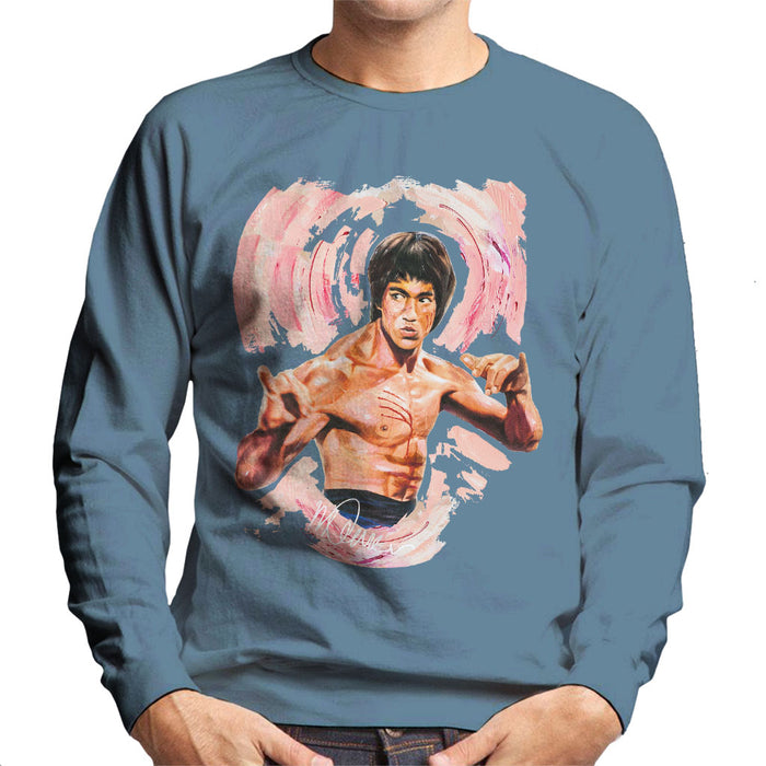 Sidney Maurer Original Portrait Of Bruce Lee Enter The Dragon Men's Sweatshirt