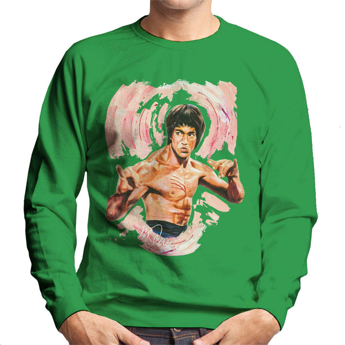 Sidney Maurer Original Portrait Of Bruce Lee Enter The Dragon Men's Sweatshirt