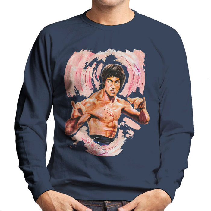 Sidney Maurer Original Portrait Of Bruce Lee Enter The Dragon Men's Sweatshirt