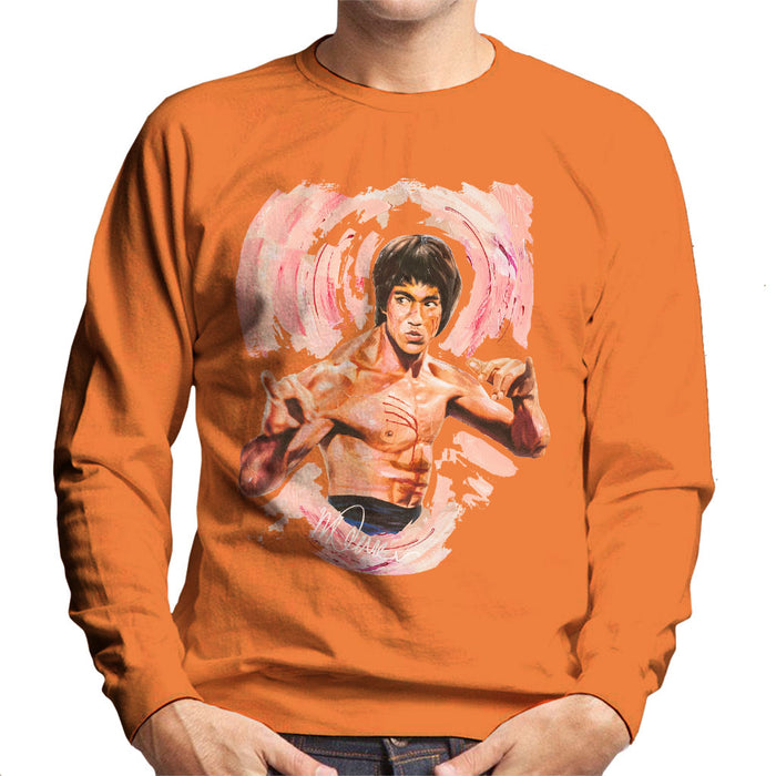 Sidney Maurer Original Portrait Of Bruce Lee Enter The Dragon Men's Sweatshirt
