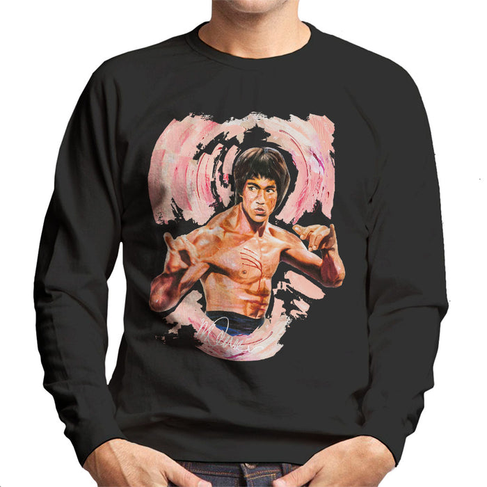 Sidney Maurer Original Portrait Of Bruce Lee Enter The Dragon Men's Sweatshirt