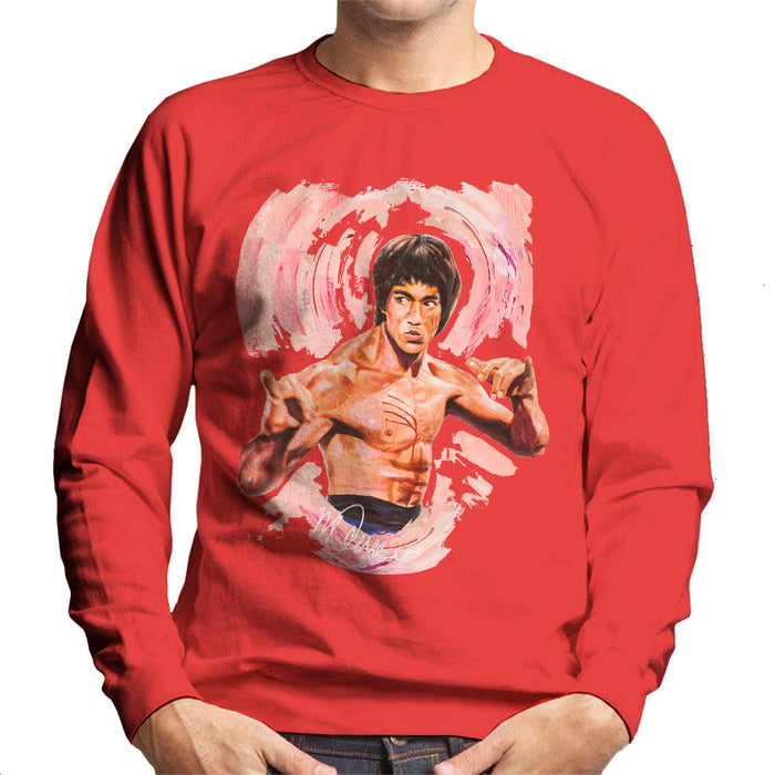 Sidney Maurer Original Portrait Of Bruce Lee Enter The Dragon Men's Sweatshirt