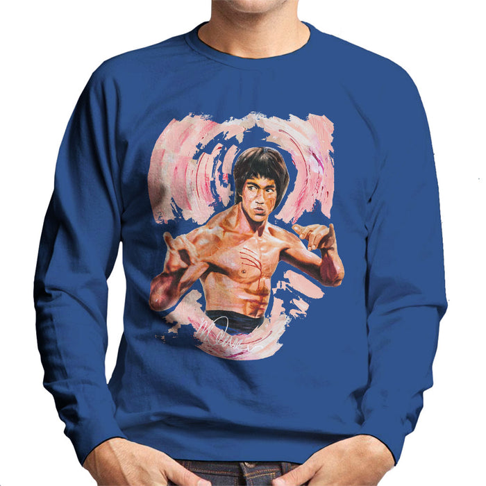 Sidney Maurer Original Portrait Of Bruce Lee Enter The Dragon Men's Sweatshirt