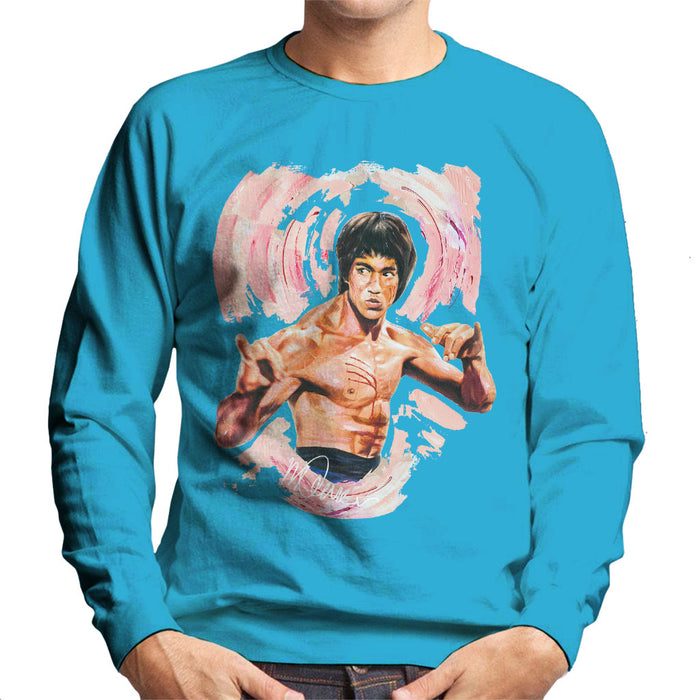 Sidney Maurer Original Portrait Of Bruce Lee Enter The Dragon Men's Sweatshirt