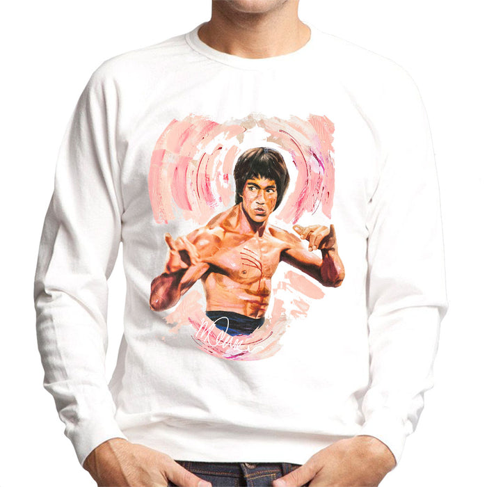 Sidney Maurer Original Portrait Of Bruce Lee Enter The Dragon Men's Sweatshirt
