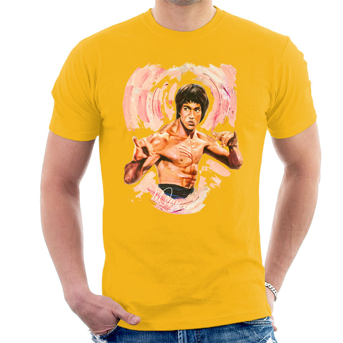 Sidney Maurer Original Portrait Of Bruce Lee Enter The Dragon Men's T-Shirt