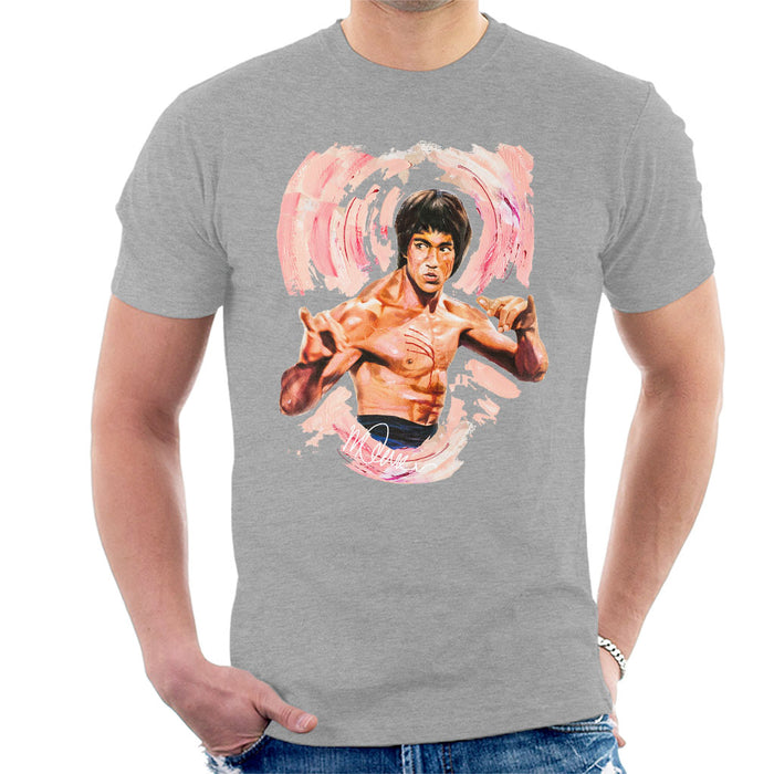 Sidney Maurer Original Portrait Of Bruce Lee Enter The Dragon Men's T-Shirt
