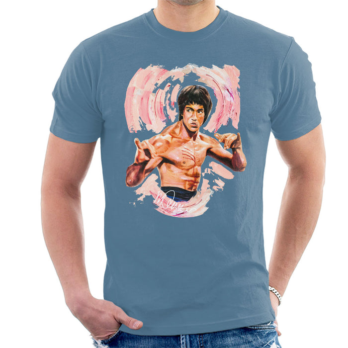Sidney Maurer Original Portrait Of Bruce Lee Enter The Dragon Men's T-Shirt