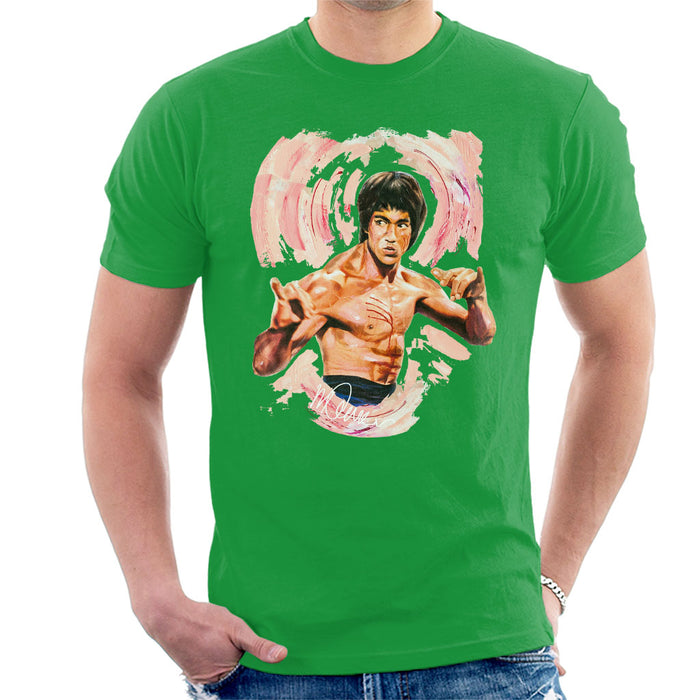 Sidney Maurer Original Portrait Of Bruce Lee Enter The Dragon Men's T-Shirt