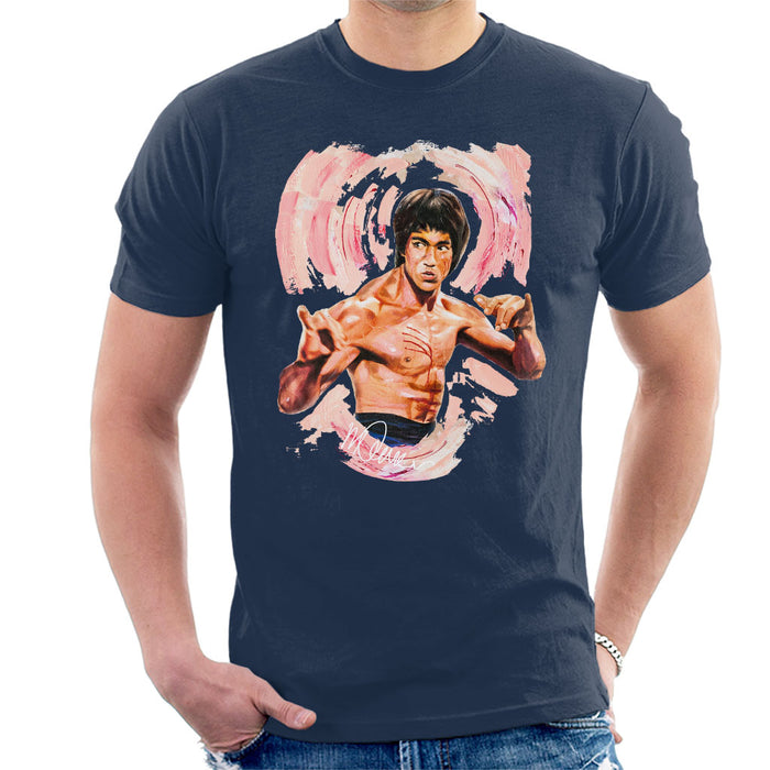 Sidney Maurer Original Portrait Of Bruce Lee Enter The Dragon Men's T-Shirt