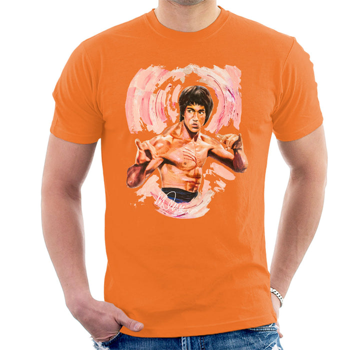 Sidney Maurer Original Portrait Of Bruce Lee Enter The Dragon Men's T-Shirt