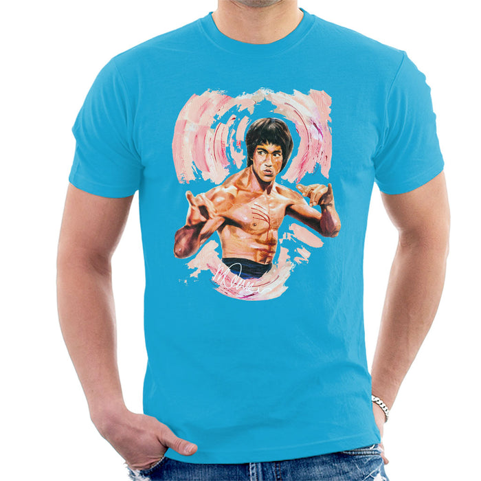 Sidney Maurer Original Portrait Of Bruce Lee Enter The Dragon Men's T-Shirt