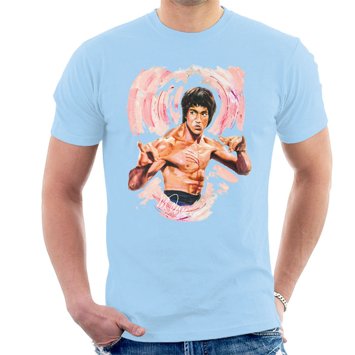 Sidney Maurer Original Portrait Of Bruce Lee Enter The Dragon Men's T-Shirt