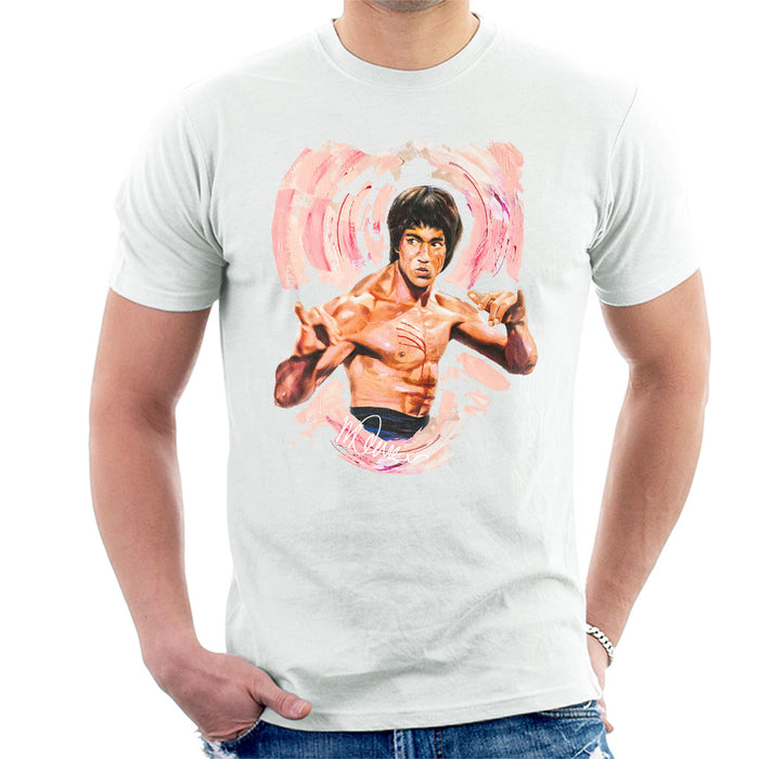 Sidney Maurer Original Portrait Of Bruce Lee Enter The Dragon Men's T-Shirt