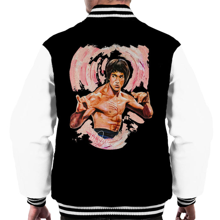 Sidney Maurer Original Portrait Of Bruce Lee Enter The Dragon Men's Varsity Jacket