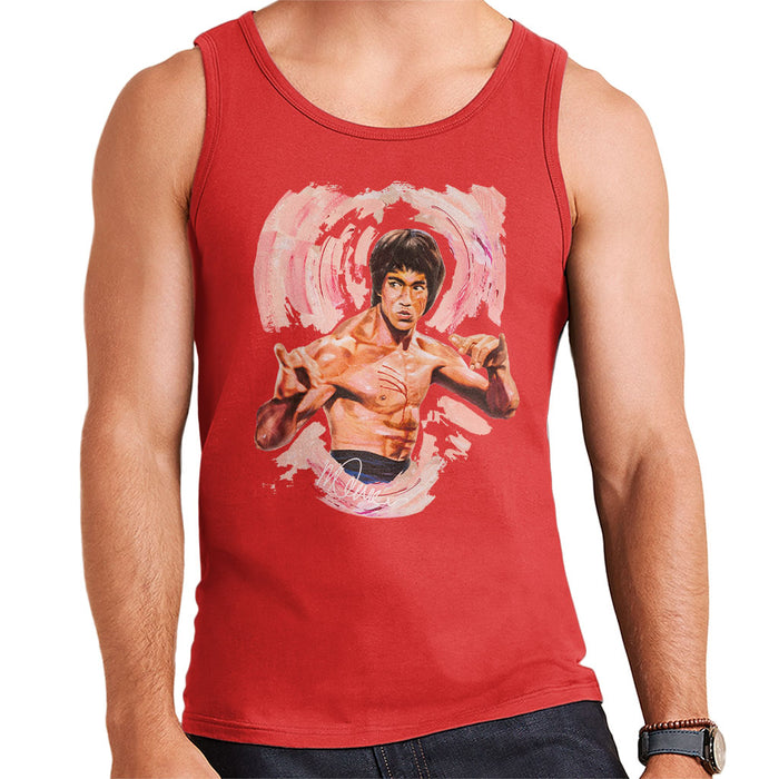 Sidney Maurer Original Portrait Of Bruce Lee Enter The Dragon Men's Vest