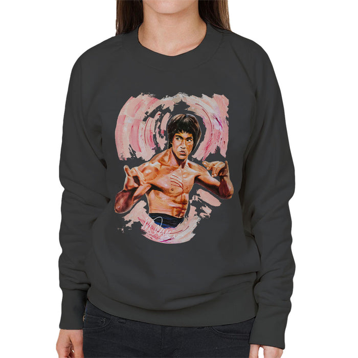 Sidney Maurer Original Portrait Of Bruce Lee Enter The Dragon Women's Sweatshirt