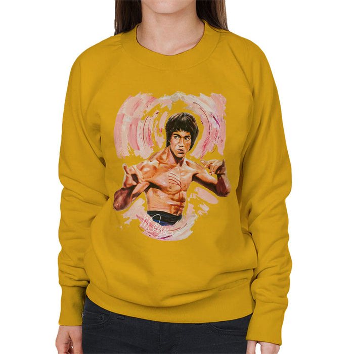 Sidney Maurer Original Portrait Of Bruce Lee Enter The Dragon Women's Sweatshirt