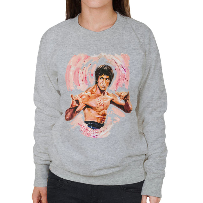Sidney Maurer Original Portrait Of Bruce Lee Enter The Dragon Women's Sweatshirt