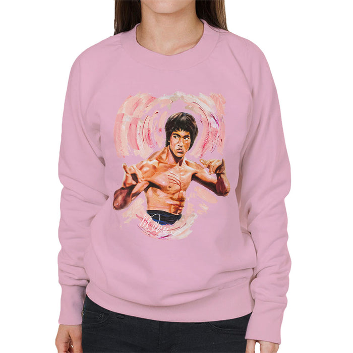 Sidney Maurer Original Portrait Of Bruce Lee Enter The Dragon Women's Sweatshirt