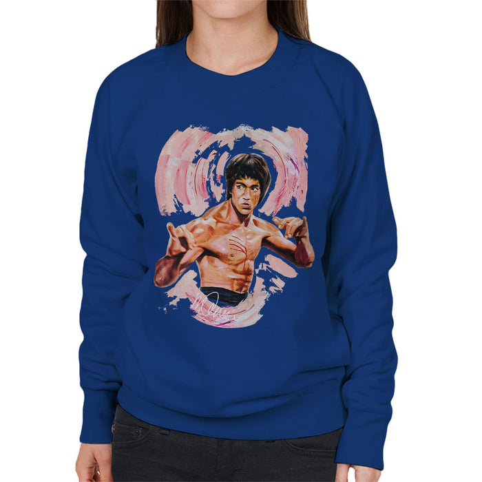 Sidney Maurer Original Portrait Of Bruce Lee Enter The Dragon Women's Sweatshirt