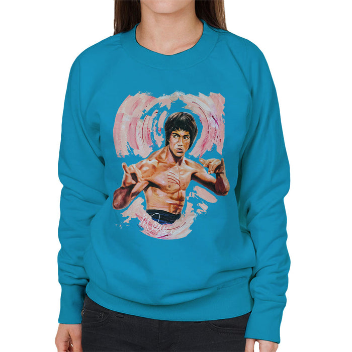 Sidney Maurer Original Portrait Of Bruce Lee Enter The Dragon Women's Sweatshirt